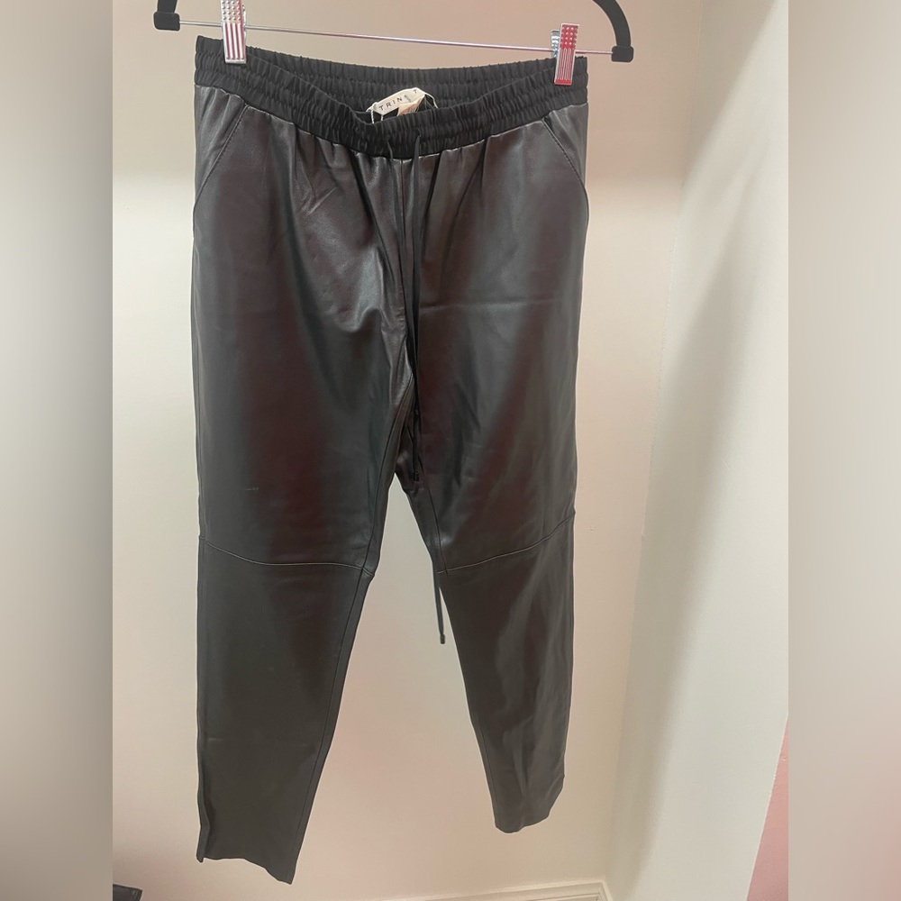 Leather Joggers